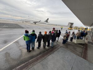 Spannender Lehrausflug der 3b und 3c zum Flughafen Graz