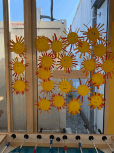 Sonnenblumen voller Teamarbeit, 1b & 3a